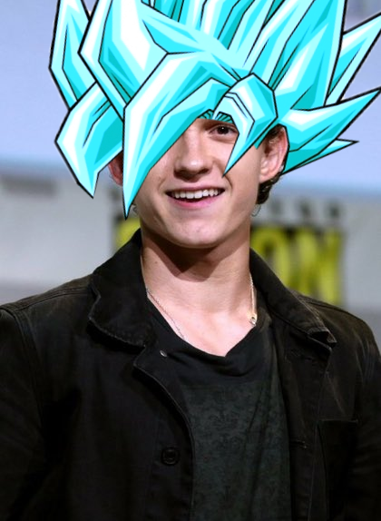 Tom Holland (Super Sayan Blue) as Cirno