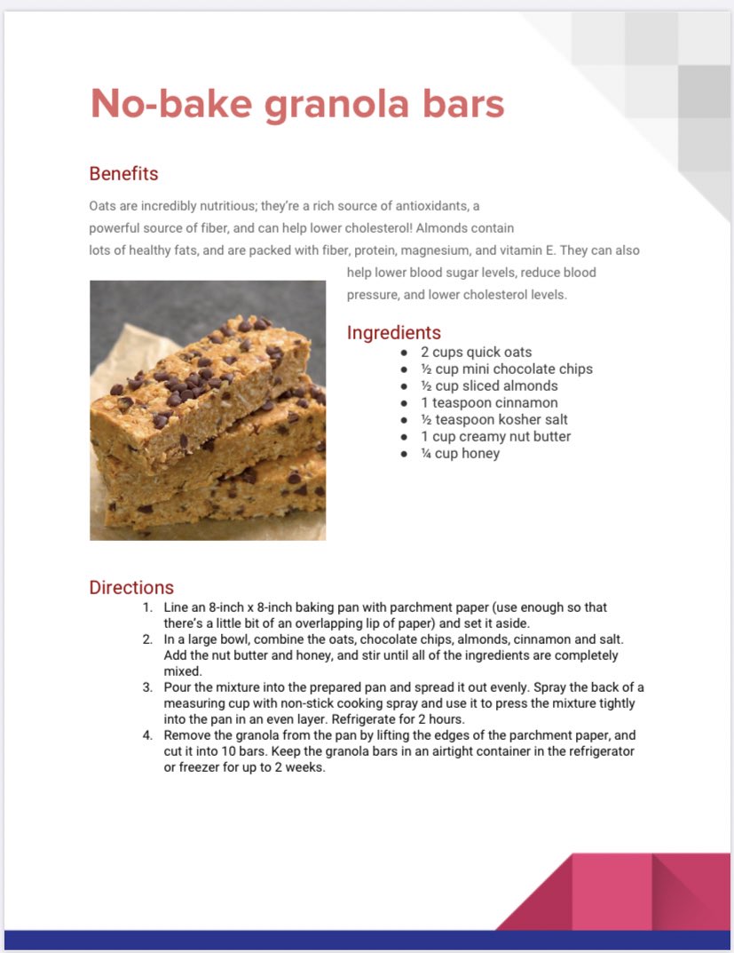 CatamountRefuel's tweet image. It’s almost June 😳 try these no-bake granola bars before you crush an outdoor workout!