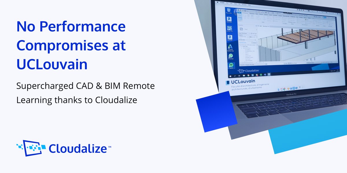 #SuccessStory: <a href="/Cloudalize/">Cloudalize</a> has enabled #CAD #BIM #remotelearning for #architectural #urbanplanning students at Belgium's largest French-speaking university, #UCLouvain. Download Cloudalize’s latest case study to find out more 👉: bit.ly/3c6YN37