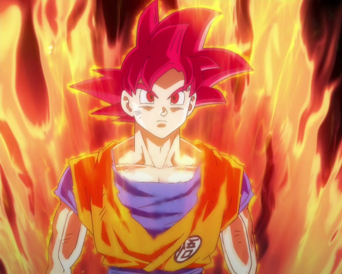 Tom Holland (Super Saiyan God) as Goku