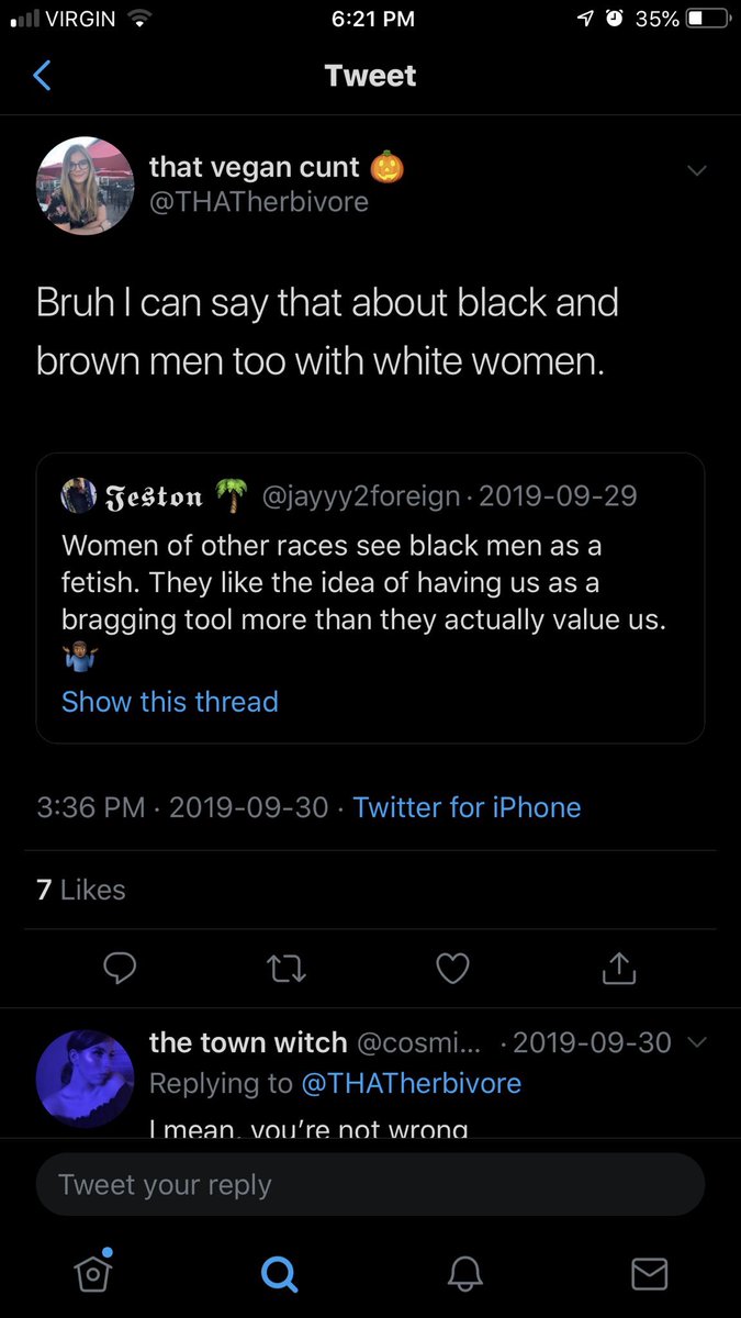 We have  @THATherbivore up next. One of those vegans that cares more about animals than black people. Has been very anti-indigenous in the past as well. Doesn’t really give a fuck about offending black people either. A lot of my mutuals follow her and it’s disgusting 