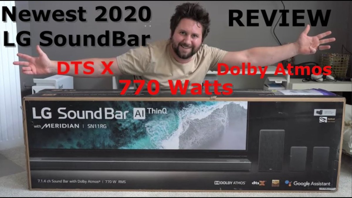 jimmyispromo's tweet photo. If you're in the market for a great sounding SMART Soundbar, then take a look at LG's brand new SN11RG. Its 7.1.4 Dolby Atmos where the Sub and Speakers connect wirelessly!

Video: https://t.co/g4yXAL7F06

#BestSoundbar @LGUS #DolbyAtmosSoundbar https://t.co/YABwobCrEc