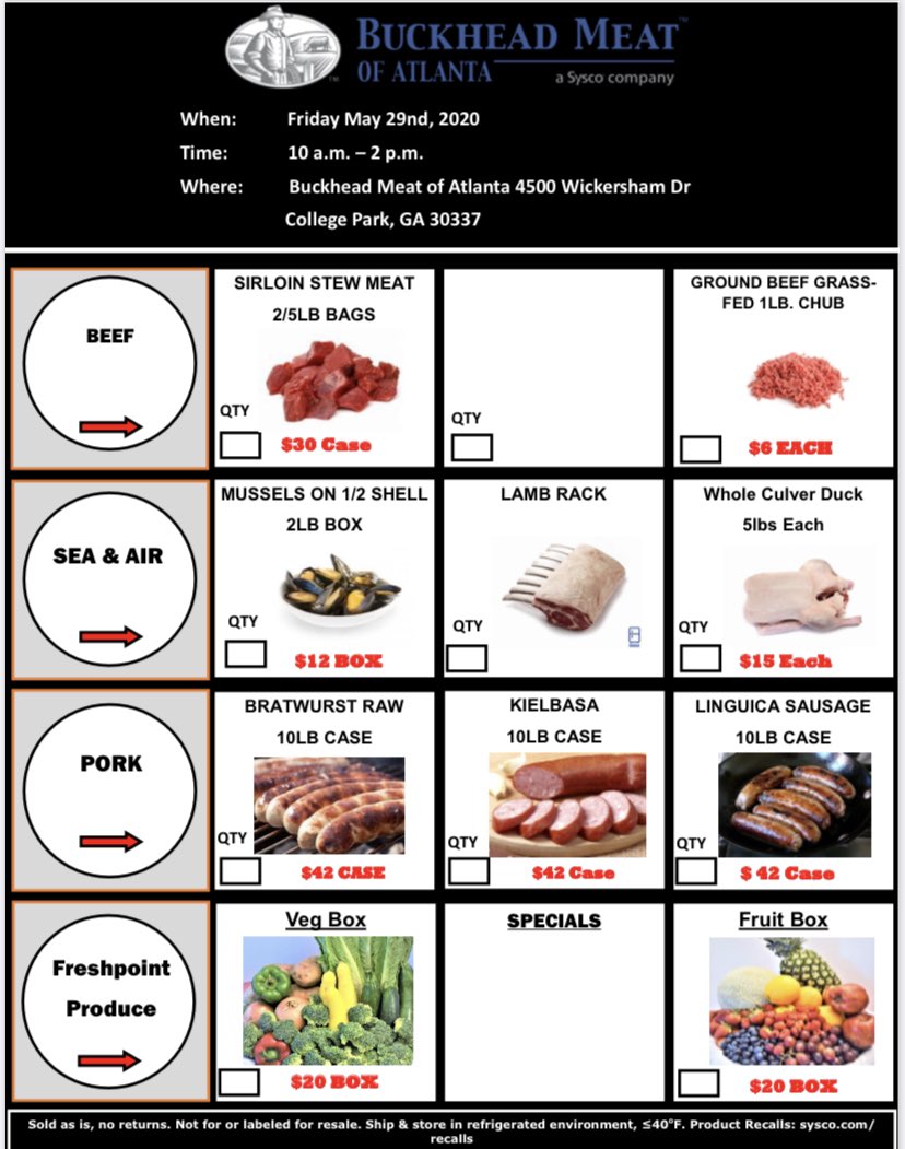 Amazing Seafood, Grass Finished Ground Beef, Local Sausage, Produce.  All of these, &amp; more, tomorrow @ Curbside Market 10-2! <a href="/steakshapiro/">steakshapiro</a> <a href="/sportsandra/">Sandra Golden</a> <a href="/BFinn86/">Brian Finneran</a> @ATLDiningNews <a href="/AtlantaEatsTV/">Atlanta Eats</a> <a href="/atlantaeating/">Steak Shapiro</a> <a href="/CertAngusBeef/">Certified Angus Beef ®</a> 

•4500 Wickersham Dr. College Park
•10-2 PM   •NO CASH