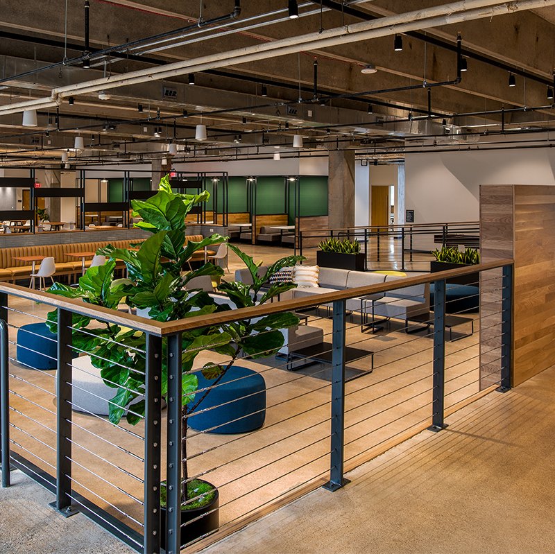 Incorporating biophilic design into workspaces is a great way to help reduce stress. Adding plants also creates natural barriers and physical distance between employees. Check out our new greenery at <a href="/VariSpace/">VariSpace</a> Las Colinas. #WorkElevated