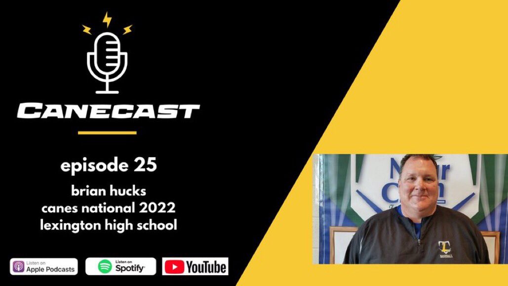 Ep 25 of <a href="/canecastshow/">CaneCast Show</a> with <a href="/bhucks17/">Brian Hucks</a> is on <a href="/YouTube/">YouTube</a> &amp; your fave podcast hosts!  Coach Hucks previews the <a href="/TheCanesBB/">Canes Baseball</a> 2022 National team. 👀 &amp; 👂 
📺 bit.ly/canecast

📱 apple.co/2JuUe6H

🎧 spoti.fi/340gOgT