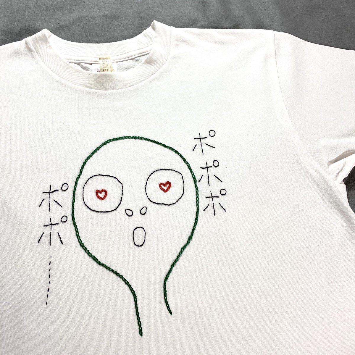 Amamamer בטוויטר ポポポ宇宙人 刺繍tシャツです お目々が に Men Sのsサイズ ポップアップショップに持っていきます Amamamer 宇宙人 オカルト オカルトtシャツ Tシャツ 刺繍tシャツ 手刺繍tシャツ 刺繍 手刺繍 ハンドメイド 手作り 一点物