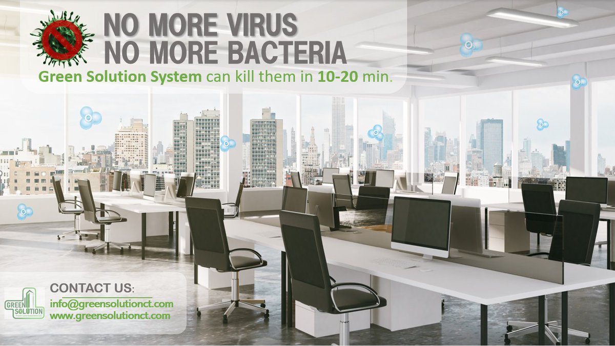 Fraser Lane Associates (@fraserlanect) on Twitter photo Green Solution System is effective against viruses, it can kill them in 10-20 min. We are perfect for:
🏥Clinics & Hospitals
🏨Hotels, Inns & Gyms
🏢Offices, Stores & Restaurants
💇🏻♀️Salon & Spa
🚛Truck Sanitation
Info at:
✉️ info@greensolutionct.com Green Solution System is effective against viruses, it can kill them in 10-20 min. We are perfect for:
🏥Clinics & Hospitals
🏨Hotels, Inns & Gyms
🏢Offices, Stores & Restaurants
💇🏻♀️Salon & Spa
🚛Truck Sanitation
Info at:
✉️ info@greensolutionct.com