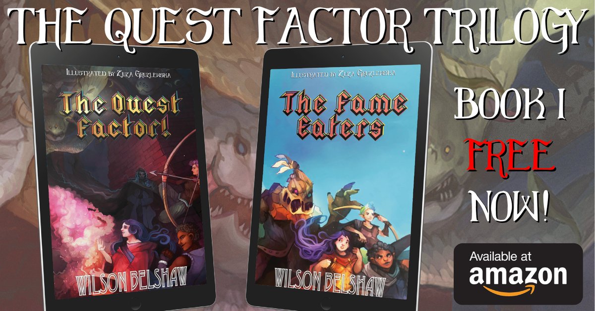 wilsonb2000's tweet photo. A satirical fantasy series in the same vein as Terry Pratchett and Douglas Adams

Book 1 is available for FREE here:

https://t.co/NDIp6hQWZL https://t.co/gkOMSjWErA