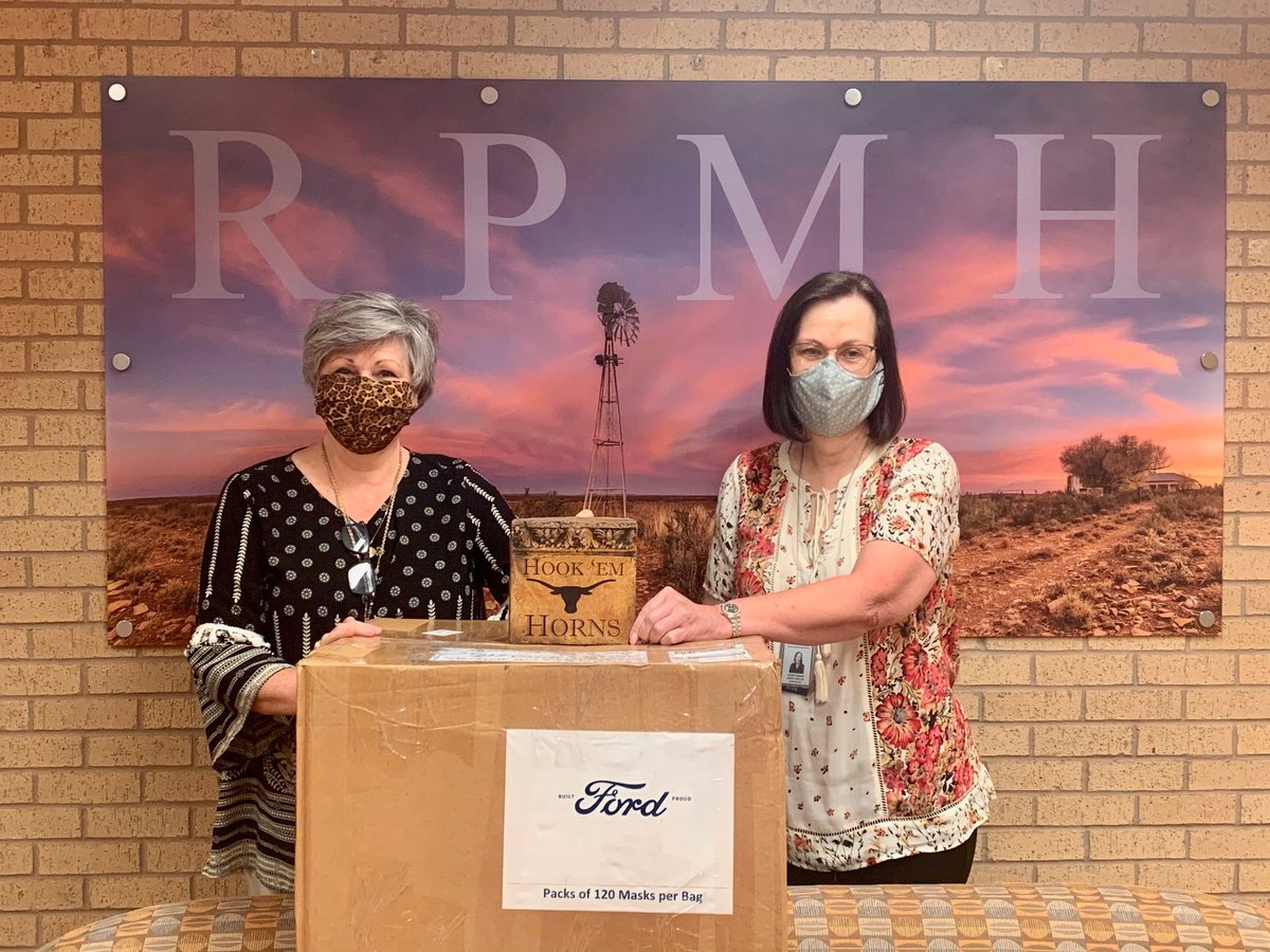 RepStanLambert's tweet photo. Thank you Matthew McConaughey and Camila Alves McConaughey along with Ford/Lincoln for sending much needed masks our way in #HD71. #MatthewMcConaghey #rural #txlege #RPMH @sweetwater_tx https://t.co/zK7rfw3I5S