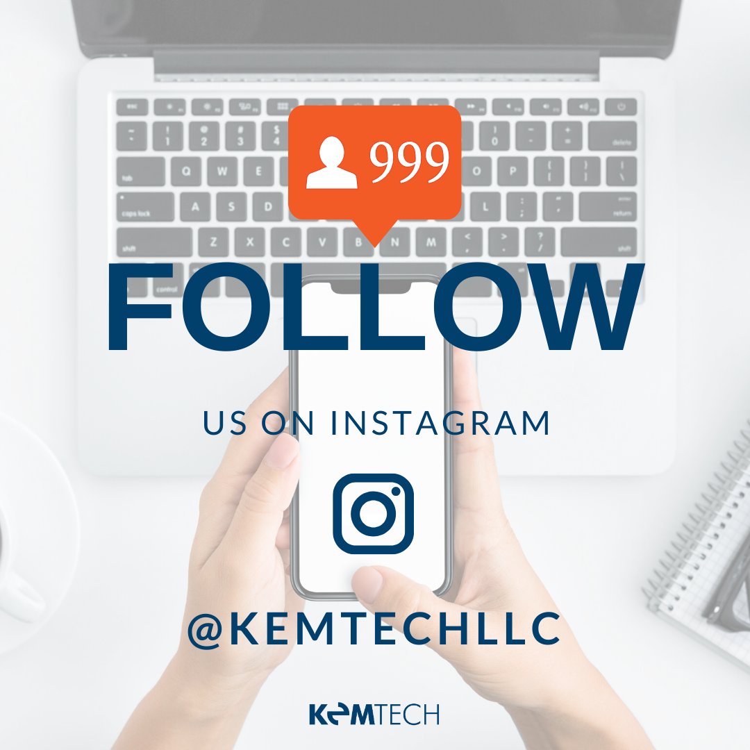 KemTechnology's tweet image. Hey we&apos;re on Instagram! Follow Us @KemTechLLC to stay updated all things KemTechnology! 

#technews #Instagram #KemTech #Technology #informationsystems #IT