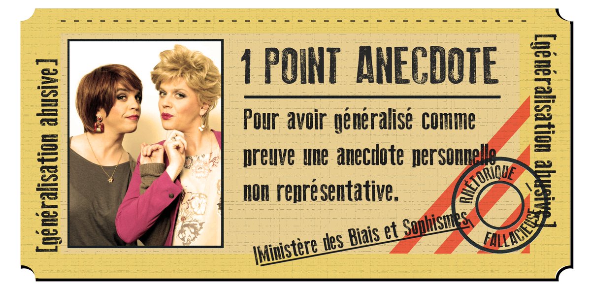 Ne pas généraliser une anecdote personnelle ne veut pas dire refuser de prendre en compte un témoignage, à plus forte raison lorsqu& #39;il est question de ressenti et que la personne ne prétend pas tirer des conclusions excessives de son expérience."J& #39;ai vécu X" est toujours valide.