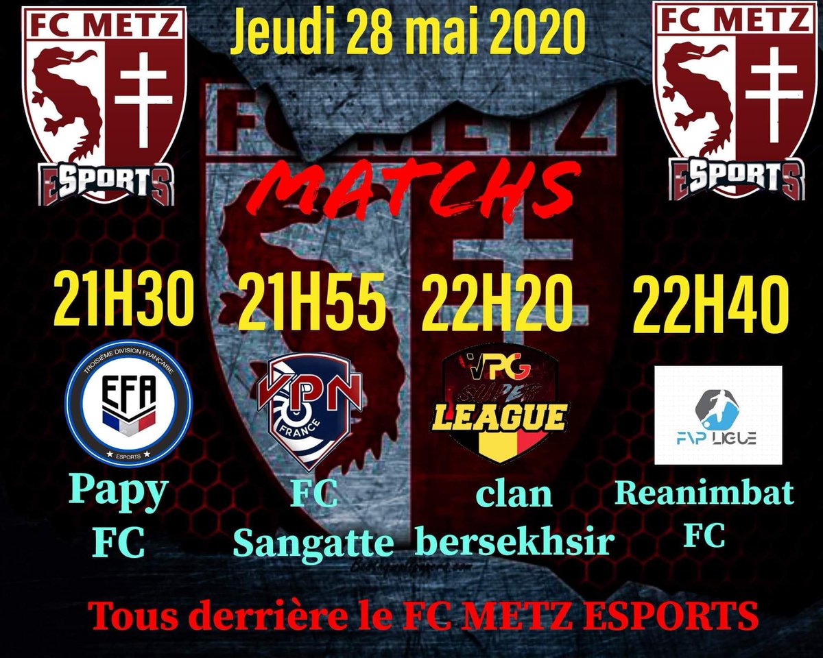 <a href="/PapyfcE/">PAPYFC-eSPORT</a>  <a href="/SangatteFc/">Fc Sangatte eSport</a> @CBerserkir <a href="/reanimbat/">Reanimbat FC</a> <a href="/FVP_Ligue/">FVP Communauté</a> <a href="/belgique_vpg/">VPG BELGIQUE 🇧🇪</a> @VPNPS4Officiel