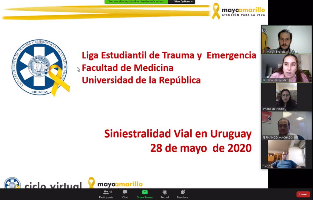 TinchoEverett's tweet photo. Excelente Actividad de los estudiantes de @FmedLete en el marco de @mayoamarillo_uy 2020!
Gran calidad de expositores!
@UNASEV 🎗️ https://t.co/uTYfgevgJ8