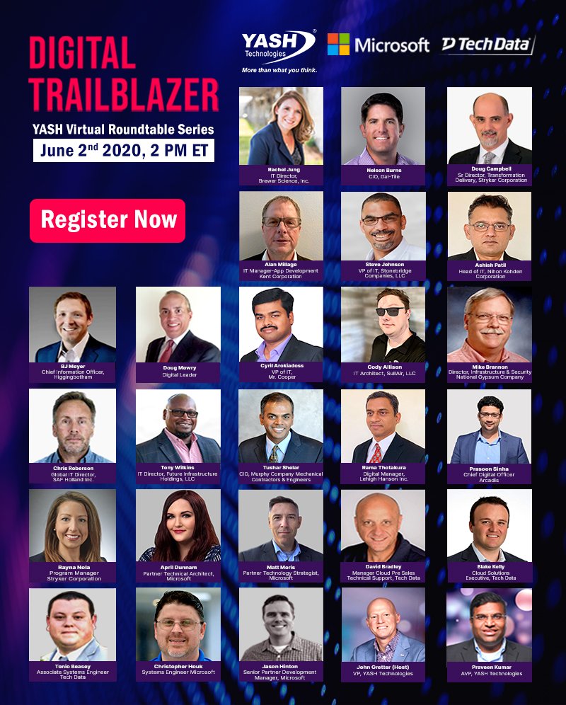 YASH_Tech's tweet photo. Are you looking for answers to these questions? How secure is your organization’s #Microsoft #Teams? How to drive #User #Adoption to #Teams?
Don't wait REGISTER NOW #YASHDigitalTrailBlazer Session 2. https://t.co/88vCqQRIfP
@MicrosoftTeams https://t.co/BpCcX3dVdB