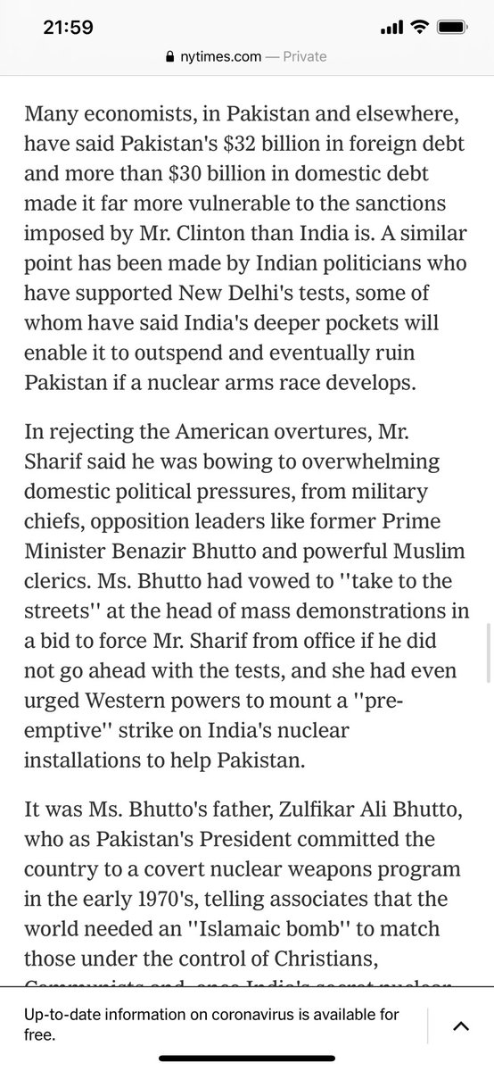 4) would choosing not to test in response to India’s nuclear provocation of 1998 have yielded Pakistan a different strategic trajectory viz the US - India relationship?
