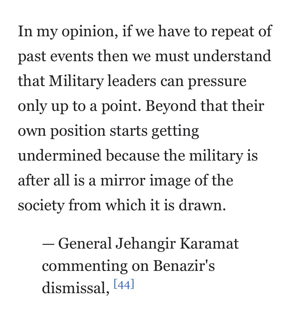 5) how much of the stress in the Sharif Karamat relationship was caused by India’s May 11, 1998 nuclear test and the subsequent defensive response by Pakistan on May 28? What does Pakistan look like if Gen JK completes his term and PM NS does too?