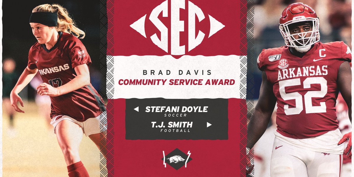 Got some more accolades coming in for Stef. 

Congrats <a href="/stefanidoyle/">SD</a> and T.J. on getting the recognition! 

🔗bit.ly/ARKBDSECCSA