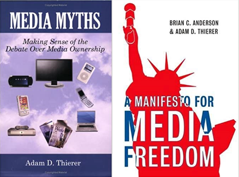 9/ for more background, I also wrote two old books with chapters on the dangers of media access theory and calls for collectivizing communications and media systems: “Media Myths” (2005) & “A Manifesto for Media Freedom” (2008, w Brian C. Anderson).