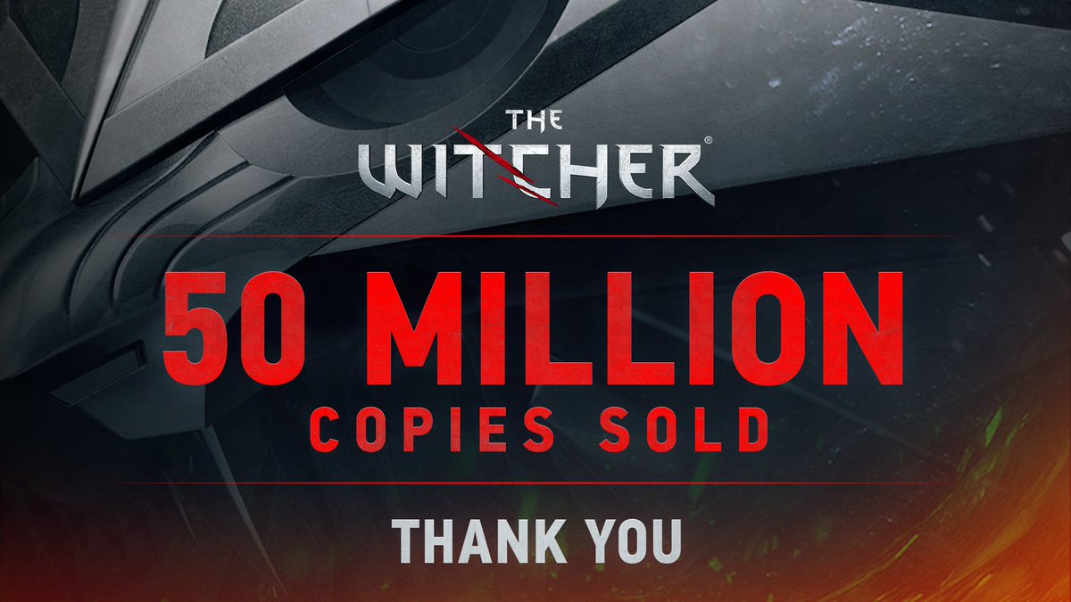 Совокупные продажи игр серии The Witcher достигли 50 миллионов копий