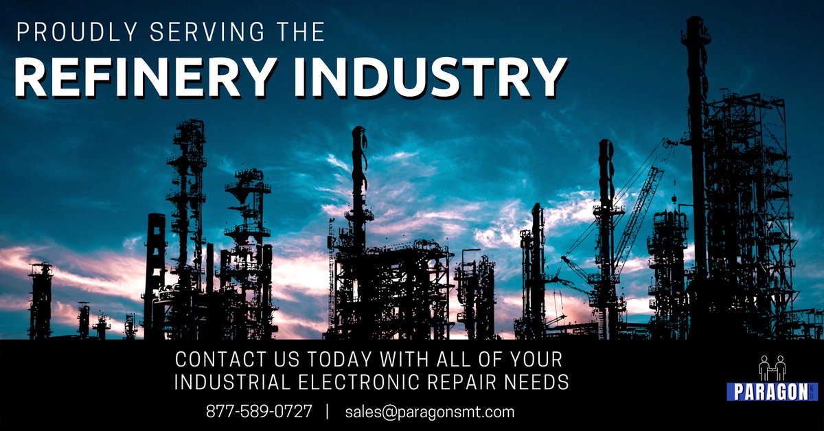 ParagonSmtLtd's tweet image. Paragon SMT Ltd is proud to serve the Canadian refining industry. We can help with all of your current model and obsolete PLC and Drive VFD repairs. 

#circuitboardrepair 
#powersupplyrepair
#circuitboardrepair
#PLCrepair
#VFDrepair
#variablefrequencydrive
#refinery
#ontario