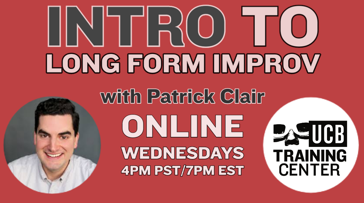 UCBClassesNYC's tweet photo. Intro to Long Form with Patrick Clair @PatrickSeeClair
ONLINE 
Wednesdays
4pm PST/7pm EST 
June 17

https://t.co/AYrNYfxgzL  #UCBcomedy #UCBclasses https://t.co/GnpGeS4oX0