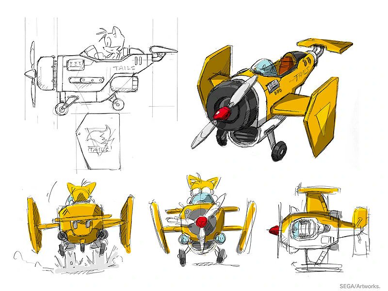 DailyDASonic's tweet photo. Here's some concept art regarding the designs of Sonic, Tails, Amy and Eggman's vehicles in Sonic and SEGA All-Stars Racing https://t.co/QczU0ZyZWJ