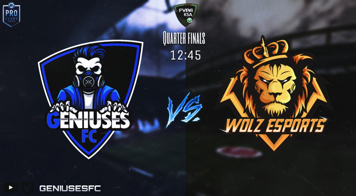 GENIUSESFC's tweet photo. #MatchDay
#GS #ProClubs #بروكلوب
🆚 | @WoLzeSports
🏆 | @VPN_ksa
🔘 | #Quarterfinals
#GSFOREVER https://t.co/39UAeuYTD8