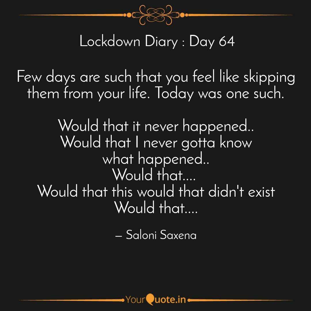 SaloniS98401857's tweet photo. Write your #lockdowndiary for #day64lockdown #wouldthat #YourQuoteAndMine
Collaborating with YourQuote Baba
Read my thoughts on @YourQuoteApp at https://t.co/IX1Ib5NRXJ https://t.co/0z6t0Fr8fi