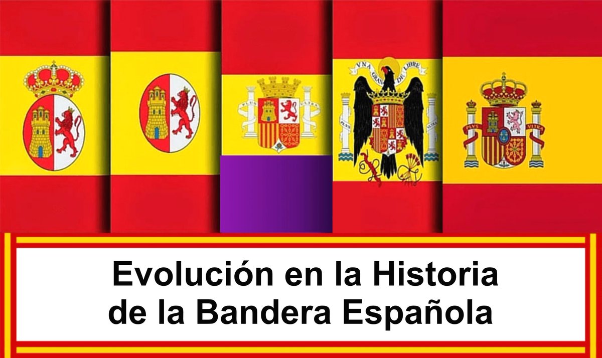 Evolución en la Historia de la Bandera Española.