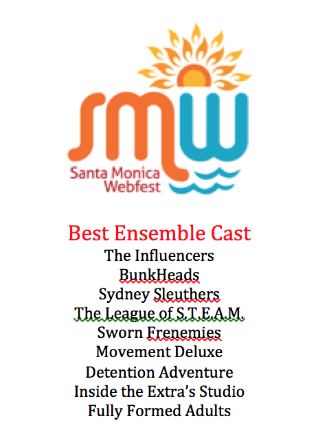 smwebfest's tweet photo. Our next nomination for those in front of the camera continues with "Best Ensemble Cast". https://t.co/CFU3Uql4dt