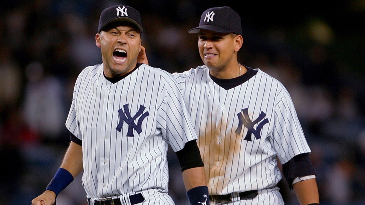 Only three players in the history of baseball have 3,000 hits, 250 homers, 300 stolen bases, and 1,200 RBI’s. Those three players are Willie Mays, Alex Rodriguez, and Derek Jeter  #PinstripePride