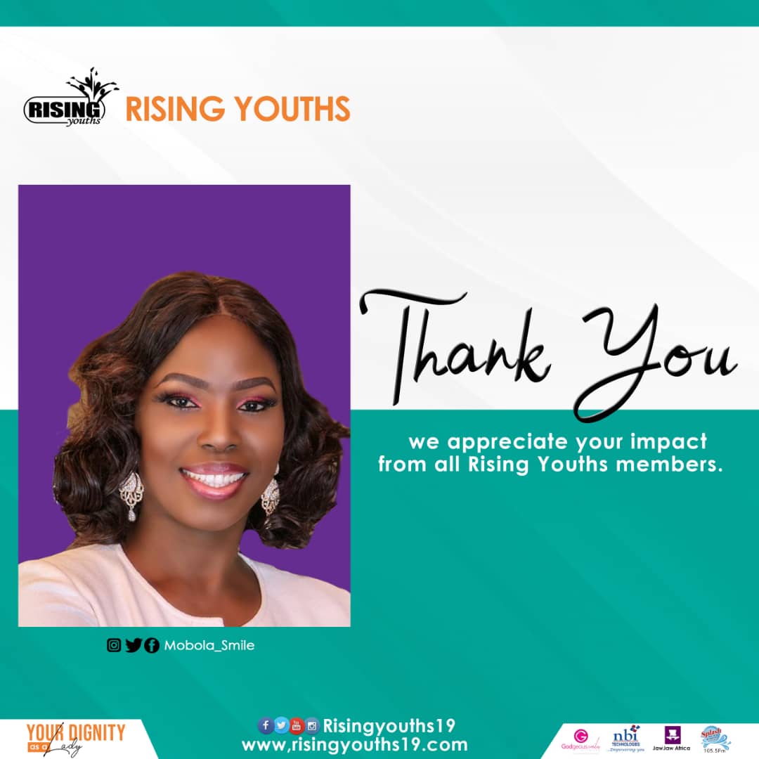 RisingYouths19's tweet photo. Tonight's session was wonderful with Mobola Adefolahan... (@Mobola_smile)

If you are yet to join us, kindly use the link below.....
 https://t.co/rQyWYrwgun https://t.co/rhNJ1pHE9I