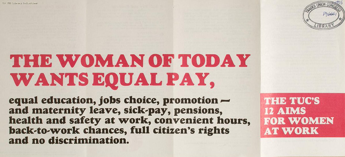 At the time of the debate it was calculated that ‘Britain has nine million working women making up 35% of the workforce. Only one in thirty earns the average male wage’