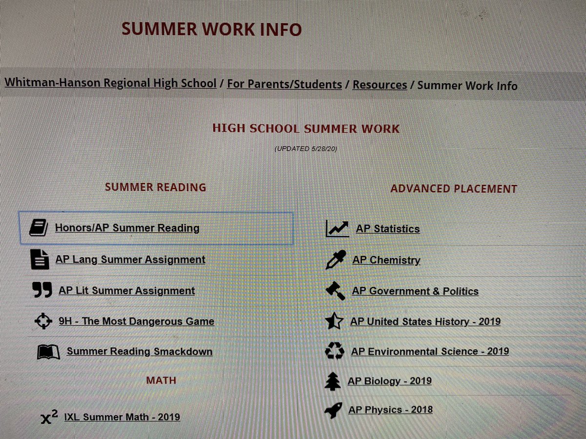 All Summer Reading information has been updated on the website!