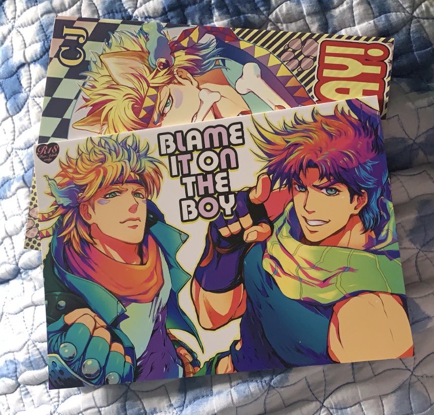 I finally got the chance to own my favorite caejose doujins by my favorite artist in physical form...Ive never been so happy.... 