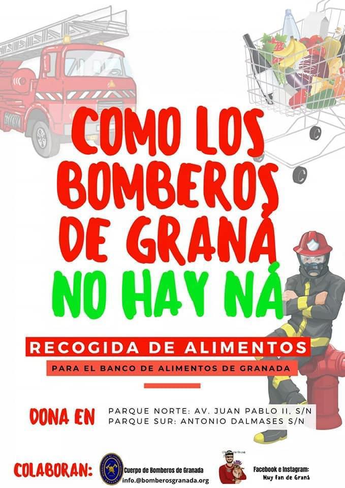 Twittear. Entre todos podemos conseguir ayudar a los bomberos en su recogida de alimentos.