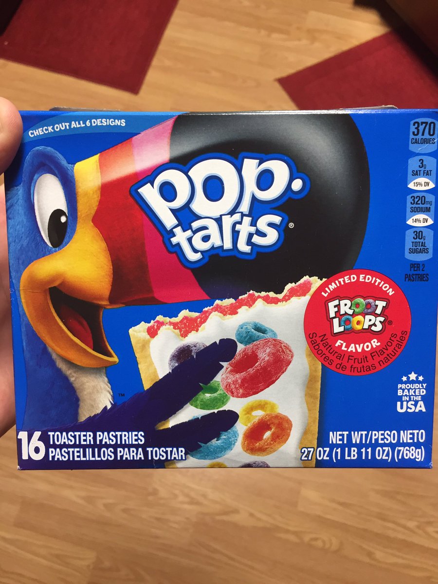StoddardDerek's tweet photo. .@PopTartsUS whomever gave the go-ahead to actually make these has no tastebuds and should be punished according to the Geneva Convention. https://t.co/5EZ9nQ25TV