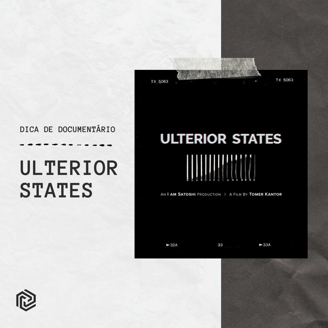 Ulterior States foi produzido por IamSatoshi, em um projeto documental que responde uma dúvida comum ao ecossistema de criptoativos: o Bitcoin é o início de inovações em sistemas obsoletos de moeda, comércio e pagamentos?

Assista em: bit.ly/ulterior-states

#blockchain  #btc