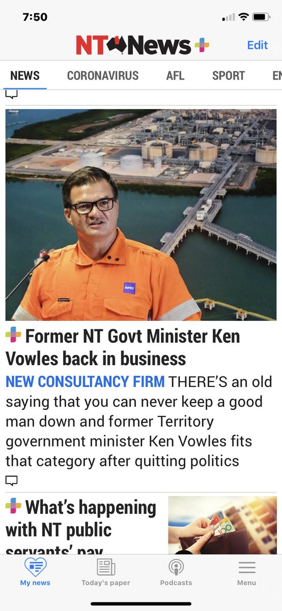 Well I’ve done it. Ken Vowles Consulting is up and running. Thanks to the <a href="/TheNTNews/">The NT News</a> for the coverage.