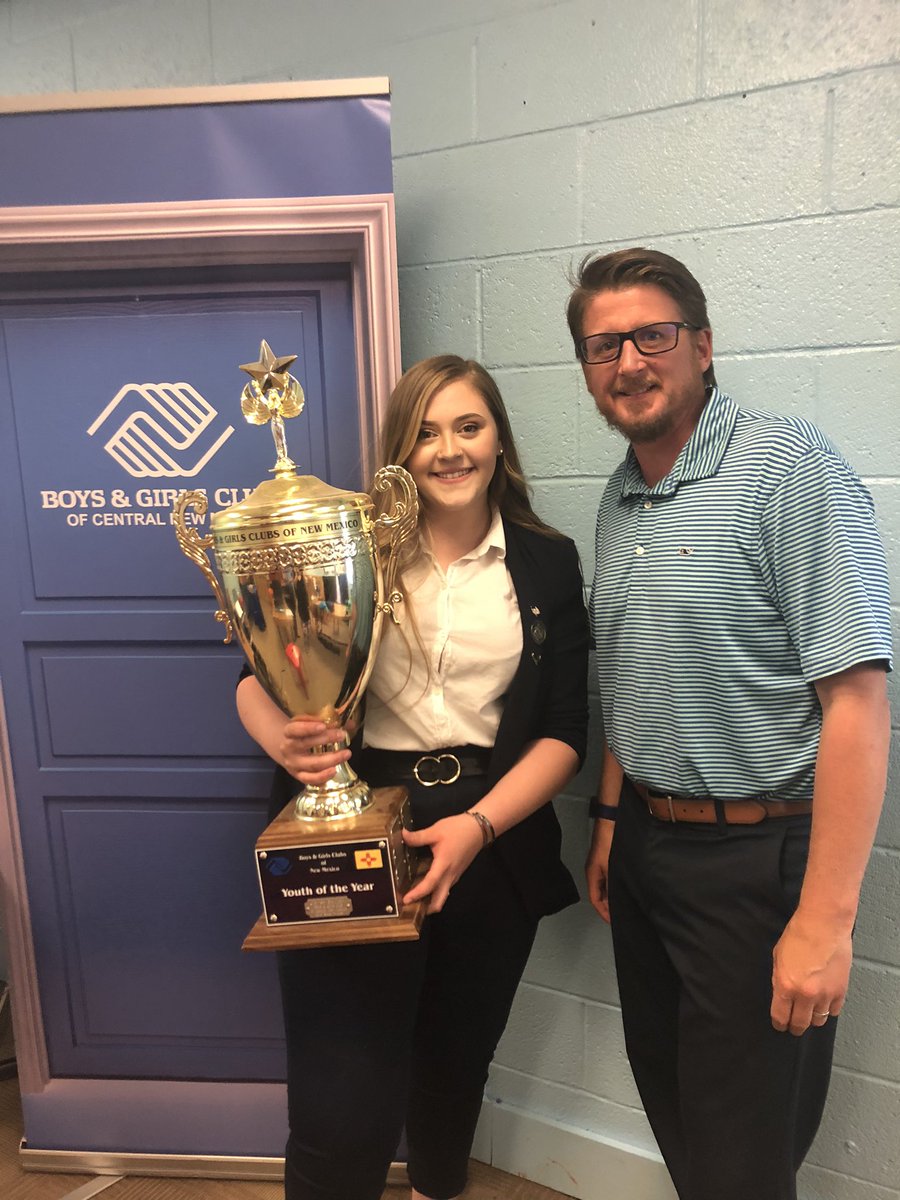 WilsonColby's tweet photo. Congrats @laine_spurlock on earning the New Mexico Boys &amp; Girls Club State Youth of the Year Title for the second year in a row!  Proud to be a part of your day.  @BGCCNM @BGCA_Clubs @ABQJournal https://t.co/bcgqPDqKmg