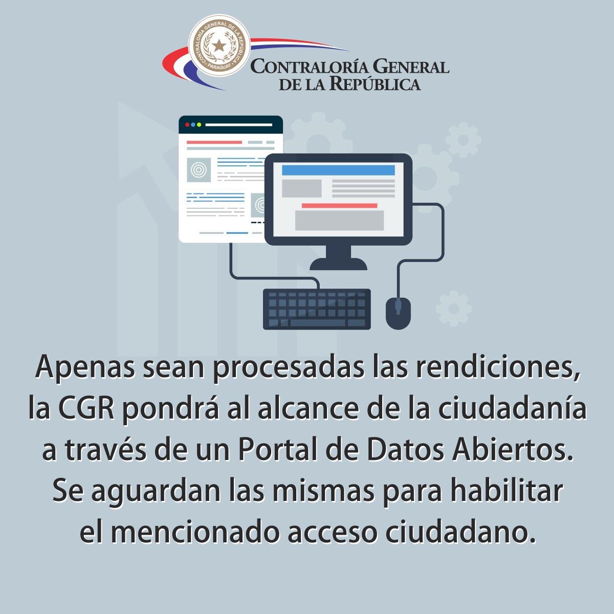 Una verdadera Transformación Digital! A partir de ahora las instituciones rendirán cuentas de forma digital! Ningún solo papel más! Una política de estado que brindará trazabilidad y transparencia al gasto público. Portal de rendición de cuentas <a href="/contraloriapy/">Contraloría General de la República🇵🇾</a> Avances históricos!