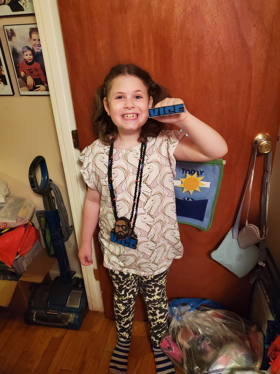 AceOfJoshi's tweet photo. Got the ring worn #ForeverHooligans necklace in the mail today and added it to my daughter's @azucarRoc collection along with her #RPGVice necklace and ring. I'd say she liked the surprise of getting it. https://t.co/R4IFA5VB0p