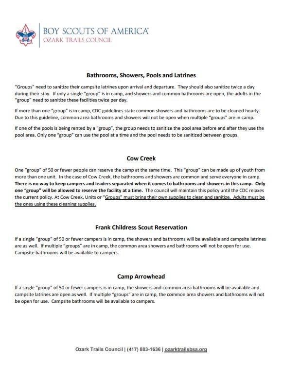 Please read the attached updated regarding In-Person activities and Camp Facility use.

ozarktrailsbsa.org/assets/May29_U…