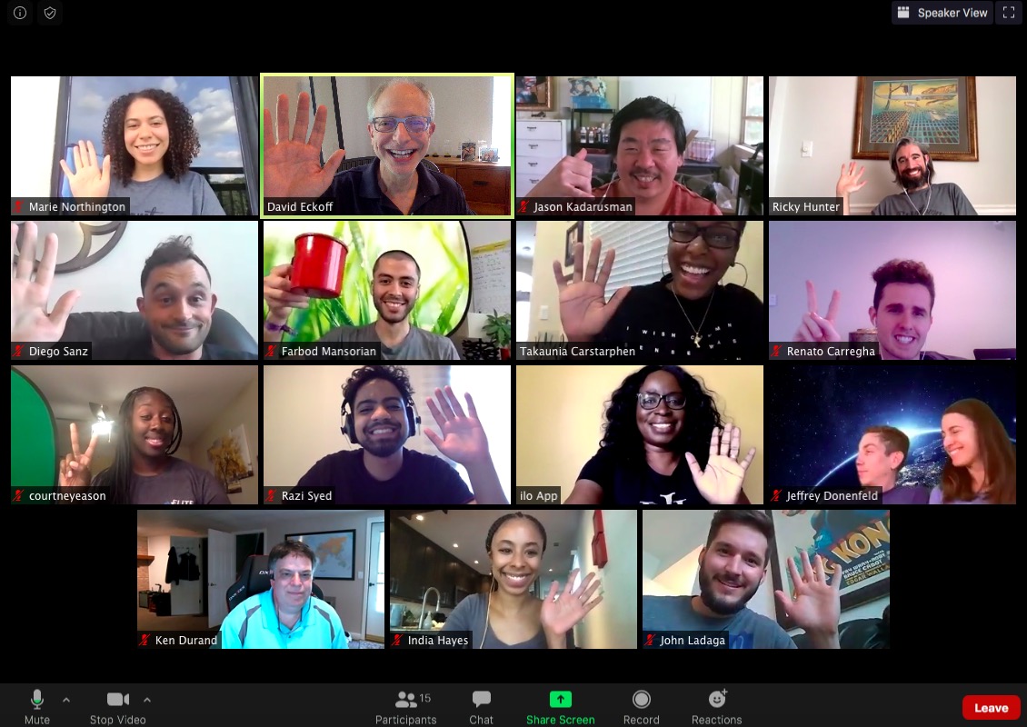 davideckoff's tweet photo. So proud of the founders in Cohort 4 of Comcast NBCUniversal's @TheFarmATL startup accelerator, graduating this week. The first that we've conducted remotely. You are inspiring! I enjoyed working with you as your coach. Photo: today's virtual graduation celebration. Congrats! https://t.co/Mos2g6WCrf