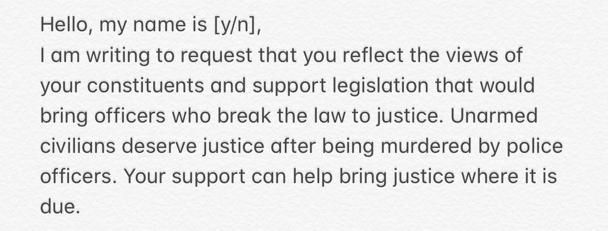 EMAIL YOUR SENATORS!! here’s an example of what you can say:
