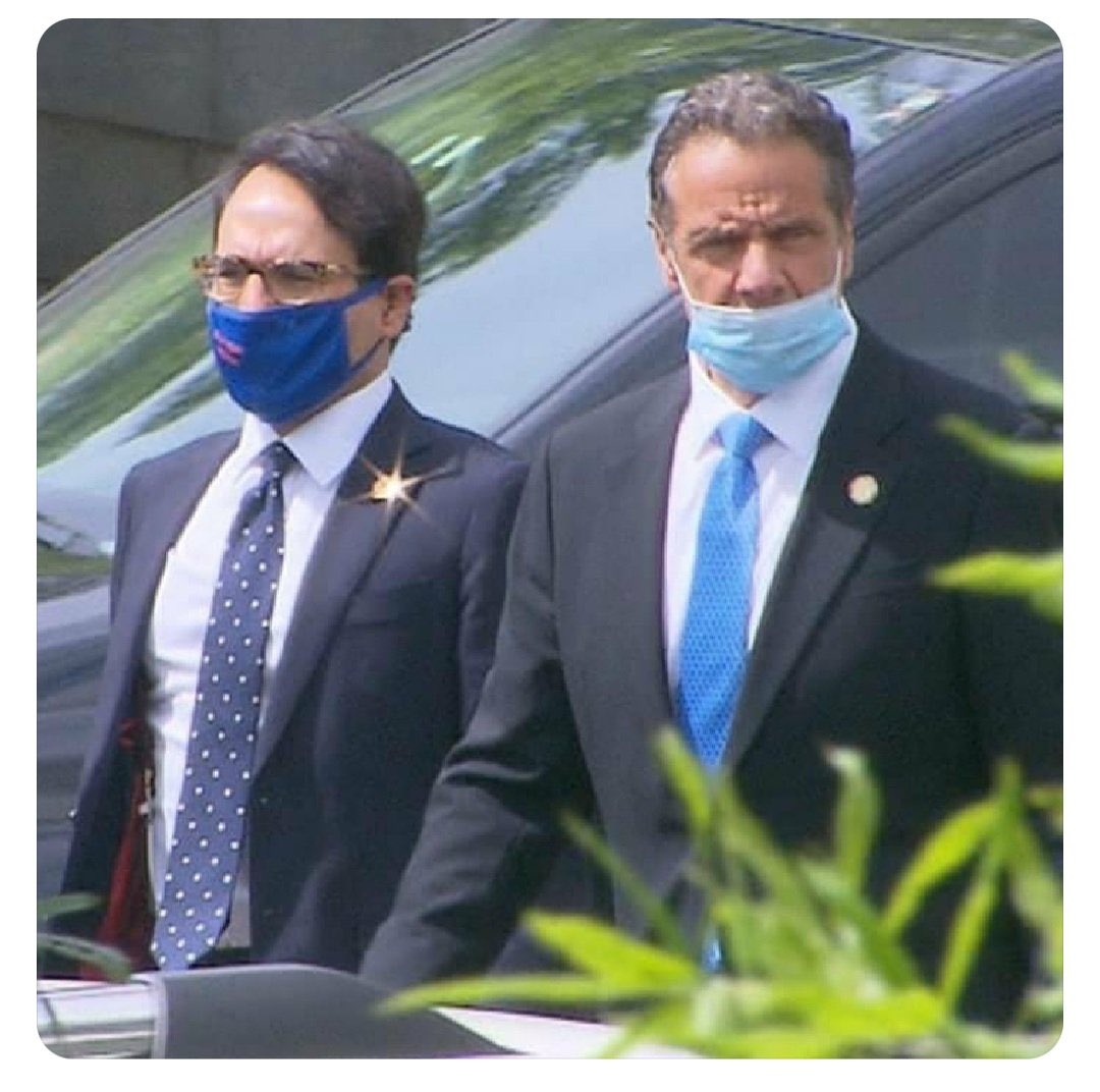 CuomoWatch's tweet image. Wearing your mask like Gov. Cuomo is here, that is called “Thanos Style” because having half on means you only want to kill half the World’s population. 😷 #CuomoBodyCount #Masks