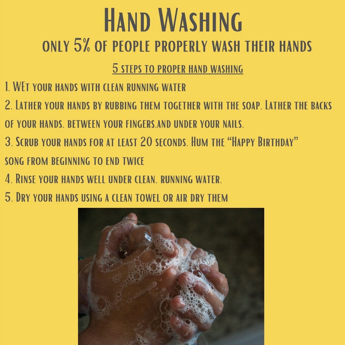 PeachState_PH's tweet photo. Did you know that only 5% of people wash their hands correctly? Even though the shelter-in-place is lifted, it is still important to continue basic hand hygiene. https://t.co/2ksiM4OuAG