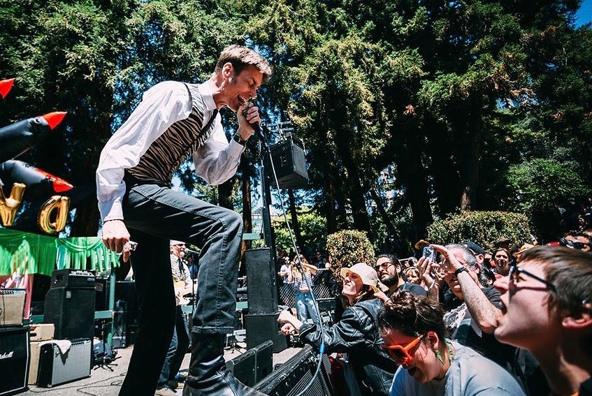 The Troublemakers at Burger Boogaloo 2015! We wish we were making some trouble outside right now 😭😭😭