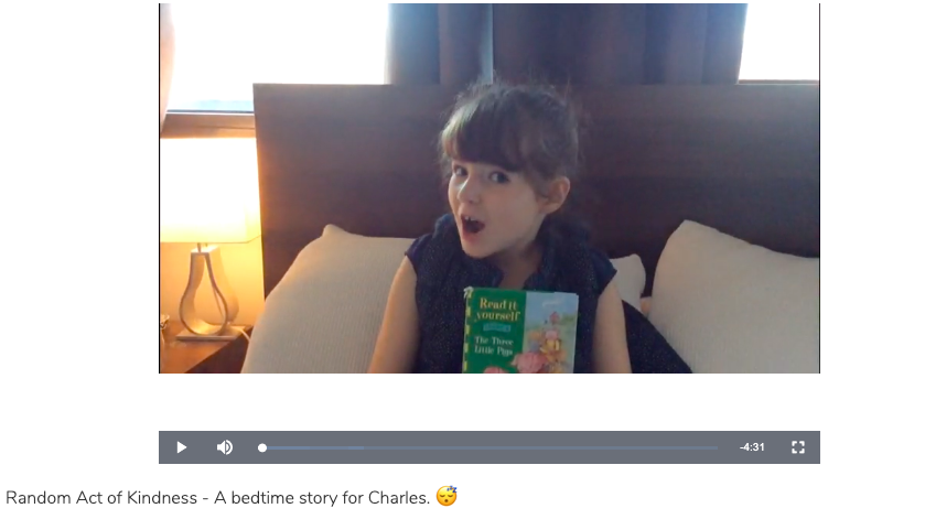 missbdavies's tweet photo. @ISPPCambodia students are the best. This week my class was tasked with doing a random act of #kindness to make people smile and this little gem sent a bedtime story to my toddler so I could have a break!!! #heartexploding https://t.co/4yfnl8mY6u