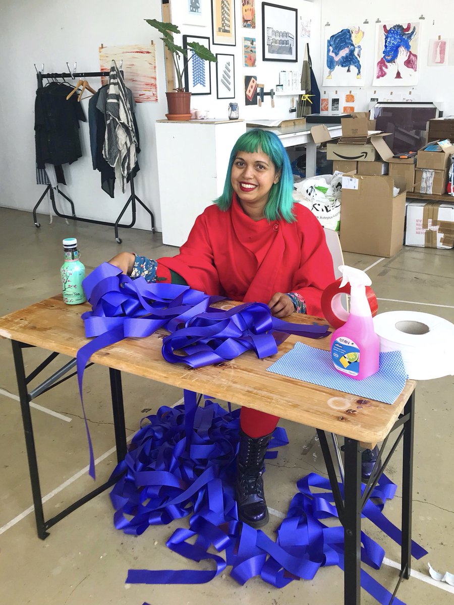 momtazbh's tweet photo. How a local socially-distanced  community crafts project in East London has helped me through lockdown - new blogpost about the #RAWRainbow 🌈 supported by @BowArts #LondonTogether #designinquarantine #clapforourcarers https://t.co/DampYuLWLk https://t.co/tpQjecBdpe